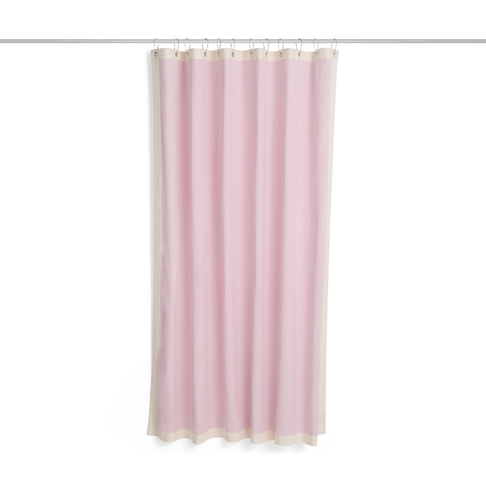 Outline badeforhæng, 180x200 cm - Pink and cream